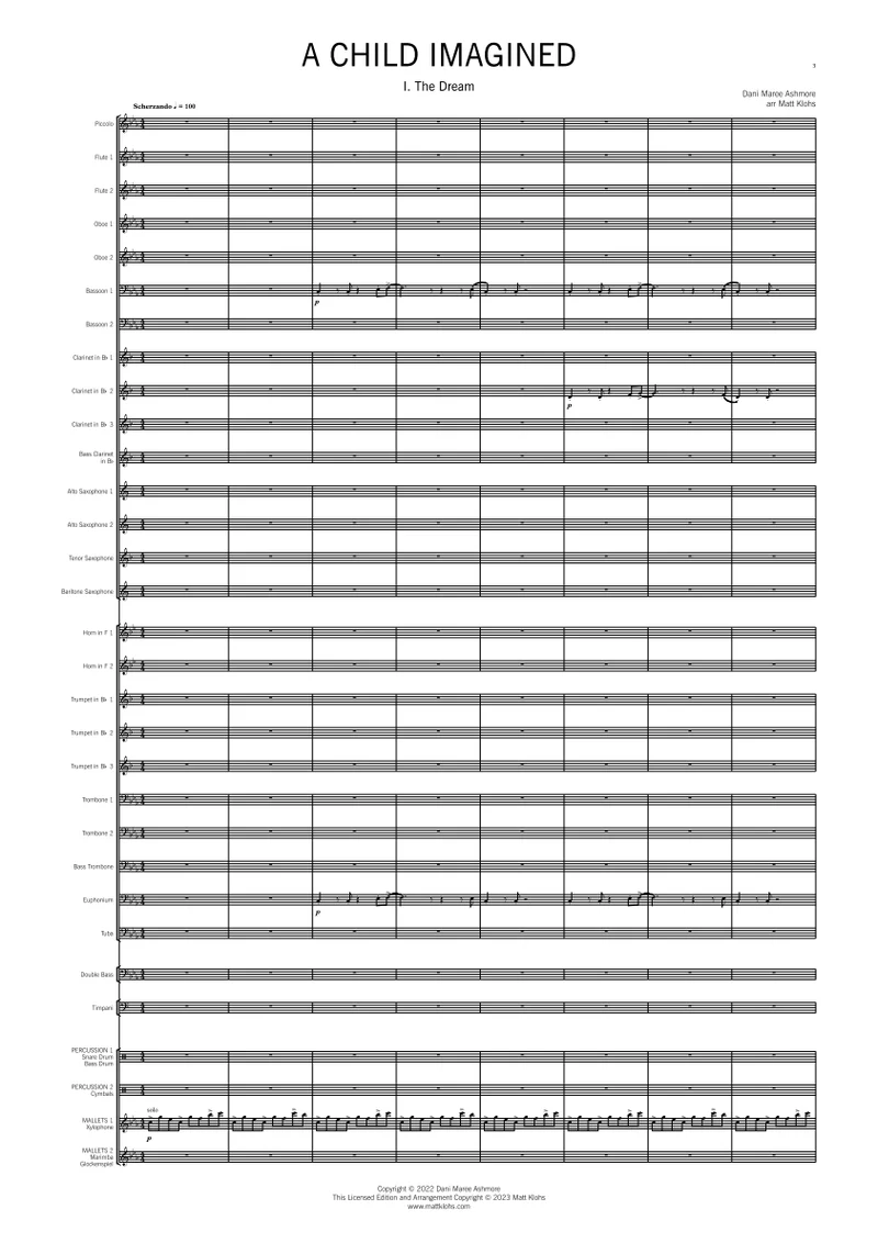 A Child Imagined - Wind Band - Grade 3.5 - Image 2